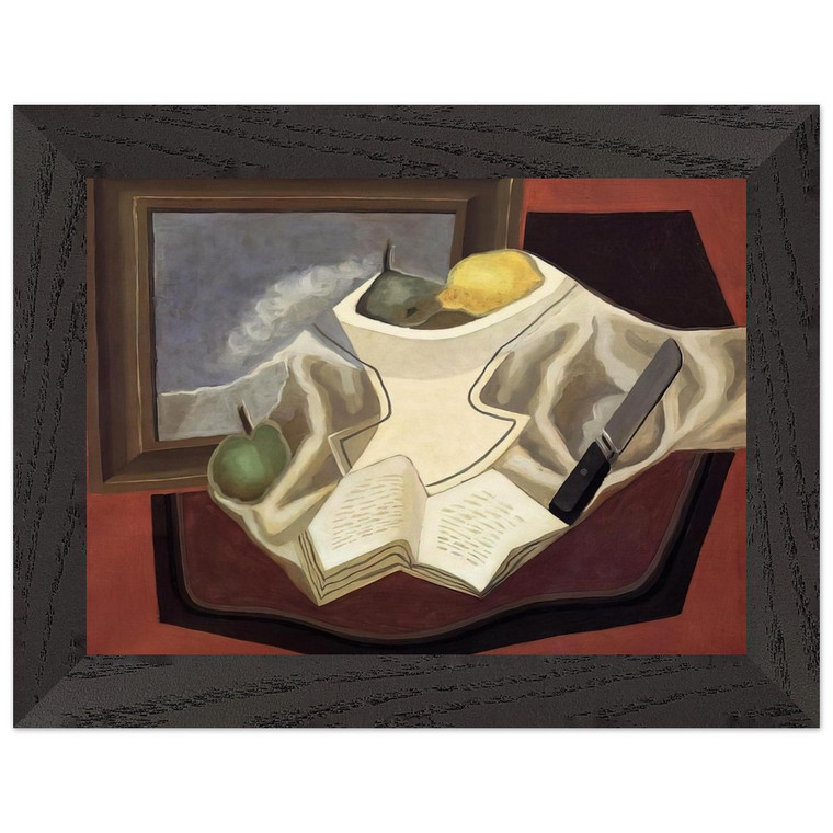 Juan Gris THE TABLE IN FRONT OF THE PICTURE 1926 Framed Print Poster