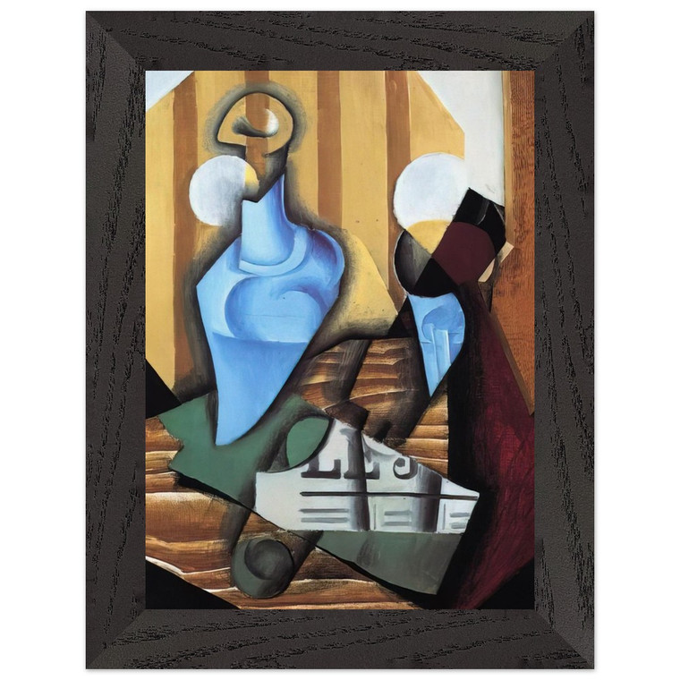 Juan Gris STILL LIFE WITH BOTTLE AND GLASS 1914 Art Print Poster