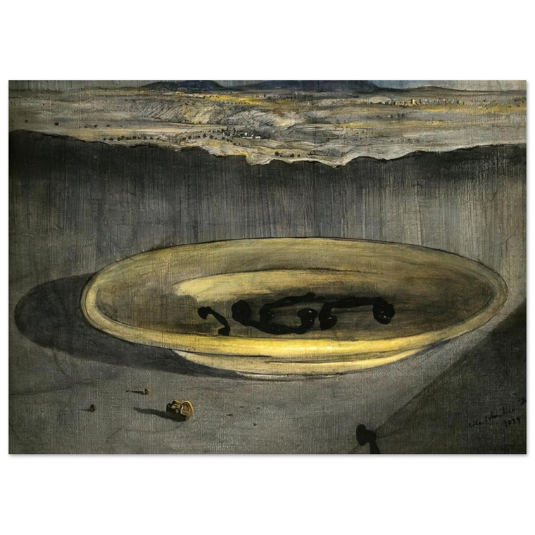 Salvador Dali  LANDSCAPE WITH TELEPHONES ON A PLATE Fine Art Poster / Art Print