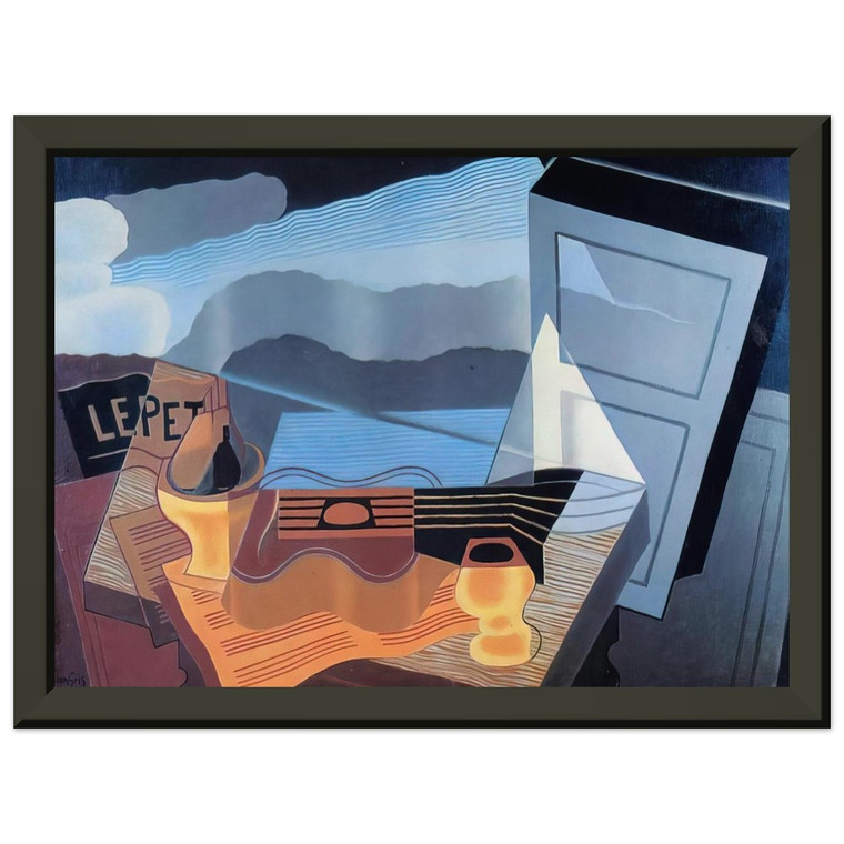 Juan Gris  VIEW ACROSS THE BAY 1921 Premium Metal Framed Art Print / Poster