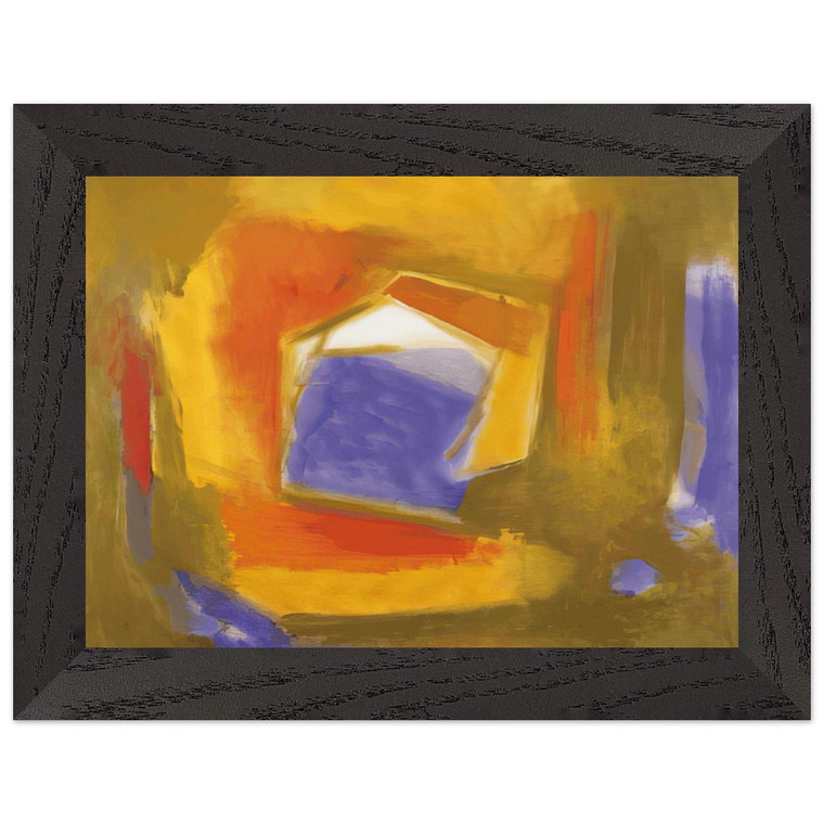 Esteban Vicente  UNTITLED 1990 Premium Wooden Framed Art Print / Poster