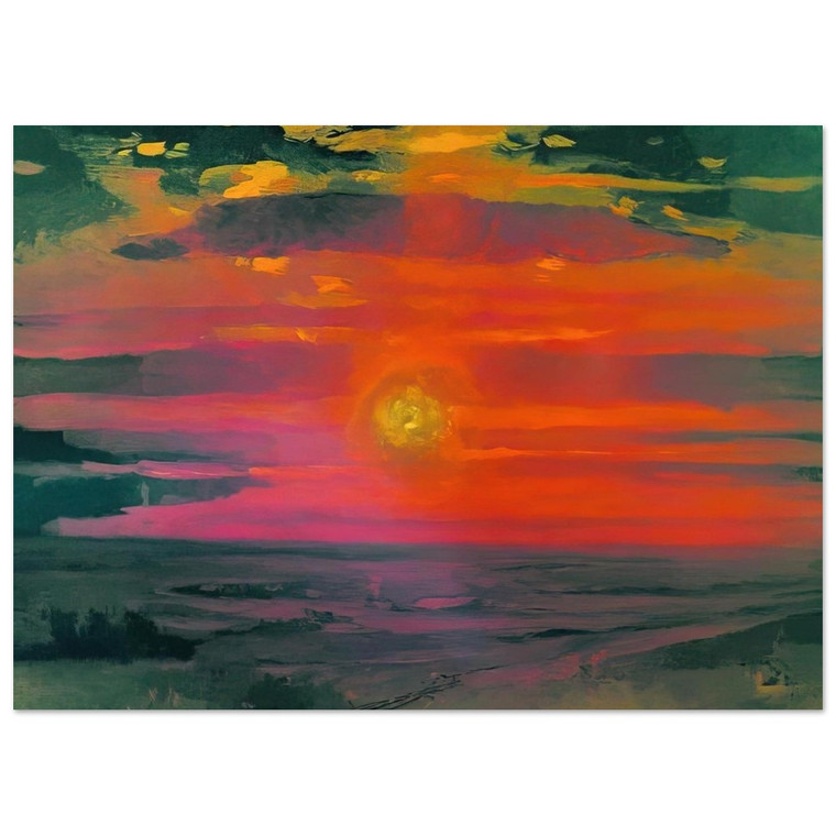 Arkhyp Kuindzhi Winter Sea Coast Sunset Fine Art Poster / Art Print