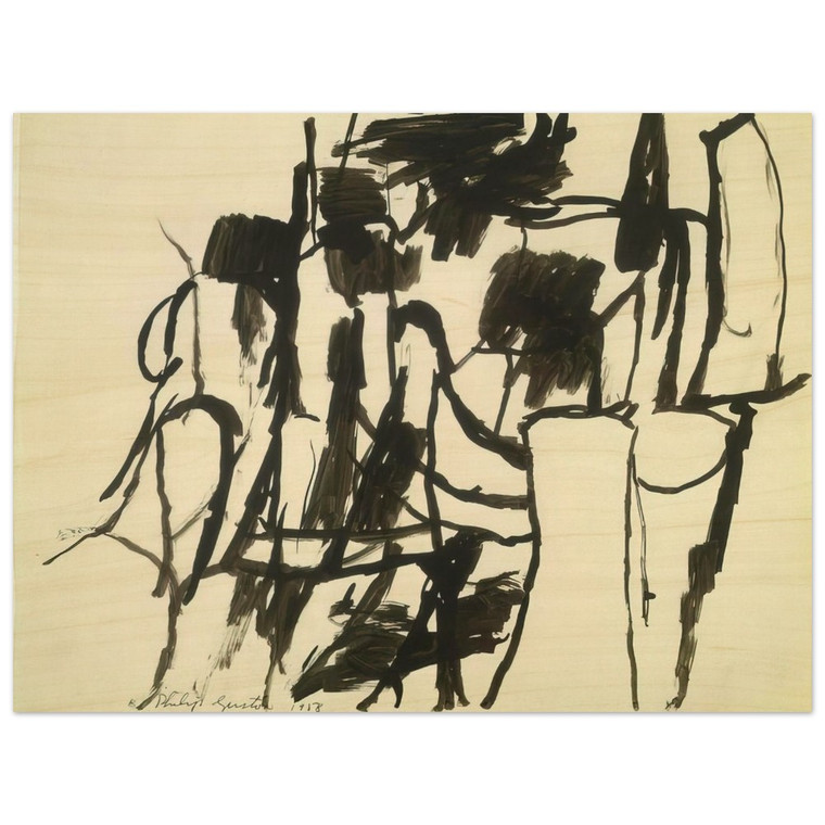 Philip Guston  UNTITLED 4 N4 Wood Print