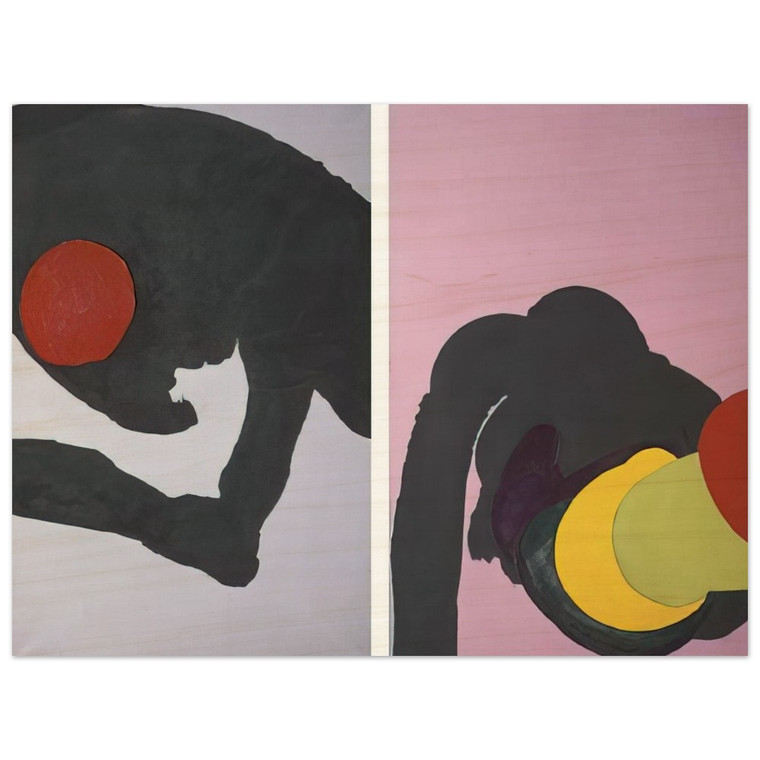 Luis Feito  597 Wood Print