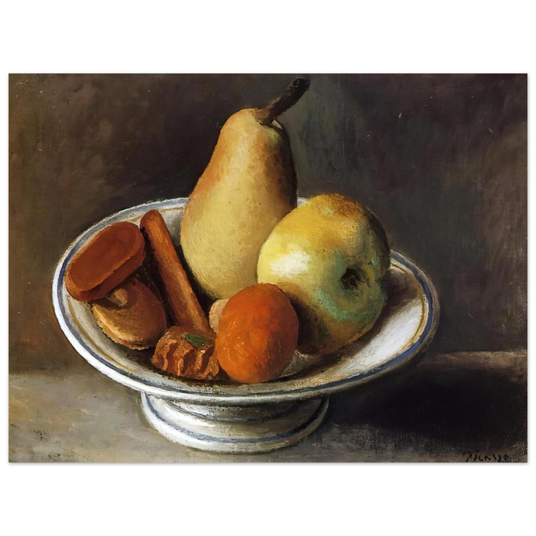 Pablo Picasso  Fruit Bowl with Fruit  1918 Aluminum Print