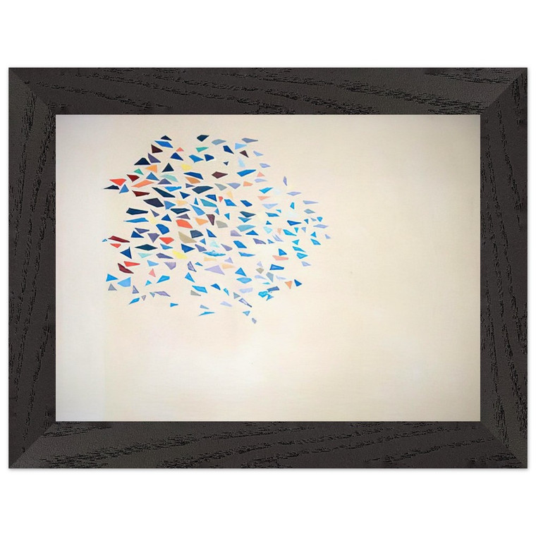 Robert Goodnough  Color Shapes  1975 Premium Wooden Framed Art Print / Poster