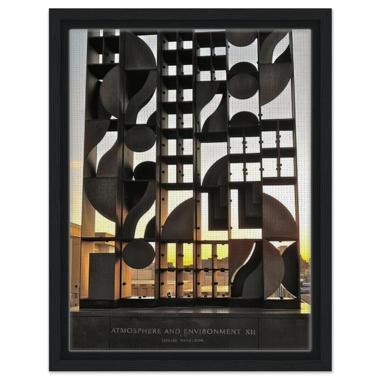 Louise Nevelson  ATMOSHERE AND ENVIRONMENT XII 1970 Framed Canvas