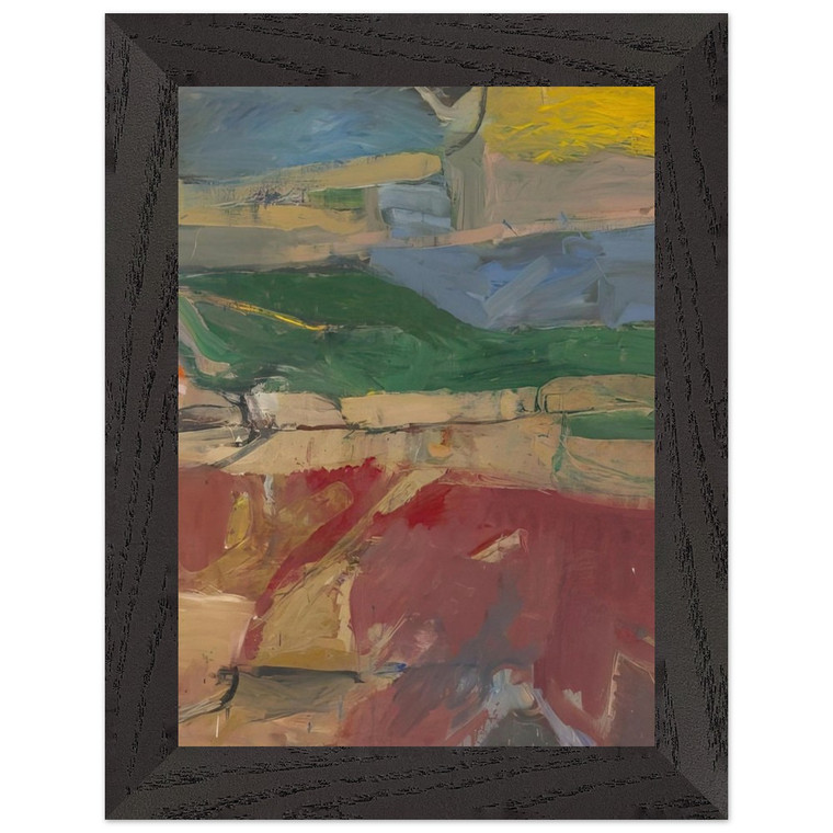 Richard Diebenkorn  Berkeley 32 Premium Wooden Framed Art Print / Poster