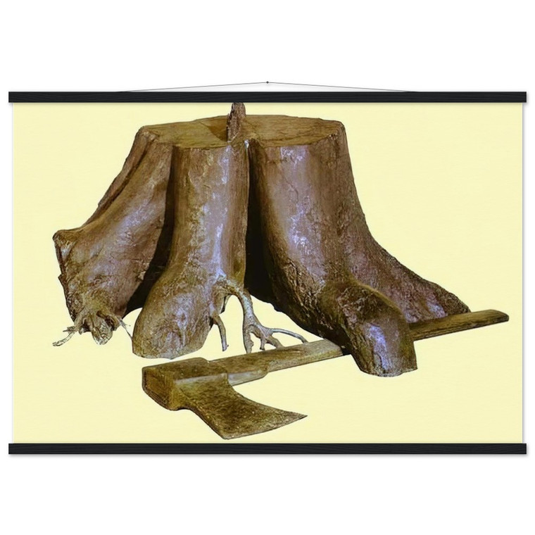 Rene Magritte THE LABOURS OF ALEXANDER 1967 Matte Paper Poster with Hanger