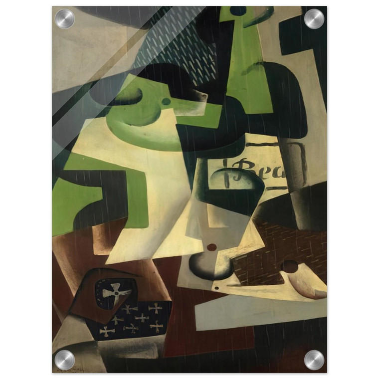 Juan Gris  BOTTLE OF BEAUNE AND A FRUIT DISH 1917 Acrylic Print