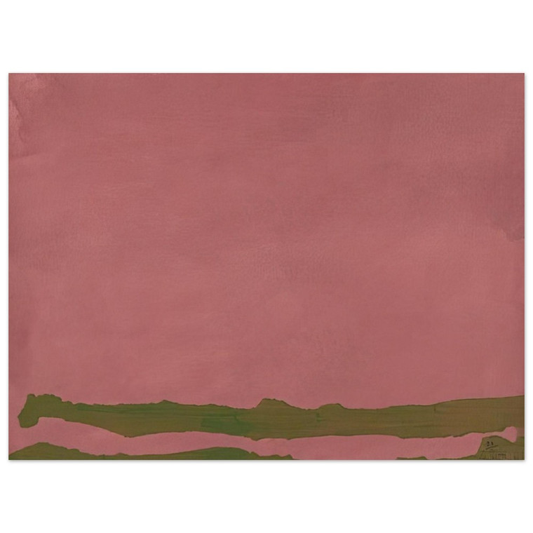 Helen Frankenthaler  Green Likes Mauve  1970 Aluminum Print