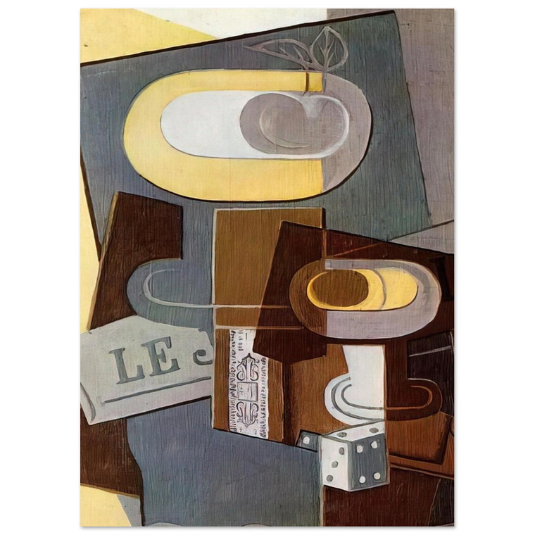 Juan Gris  THE DICE 1922 Fine Art Poster / Art Print