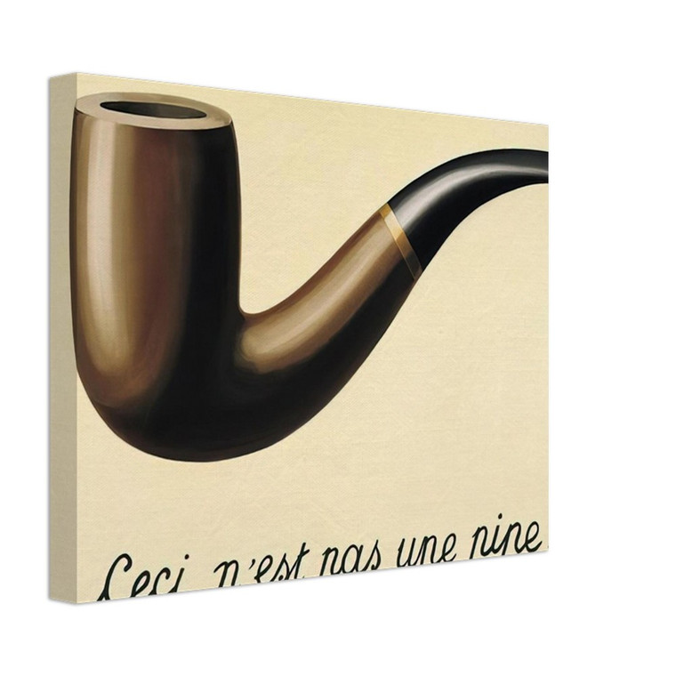 Rene Magritte  THE TREACHERY OF IMAGES THIS IS NOT A PIPE 1948 Canvas