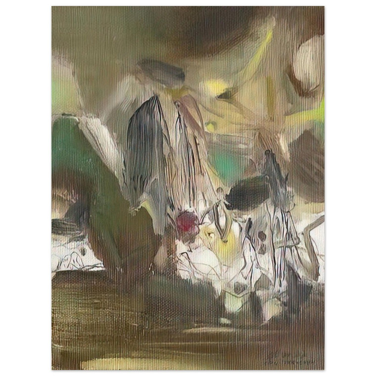 Chu teh Chun  COMPOSITION 1977 Aluminum Print