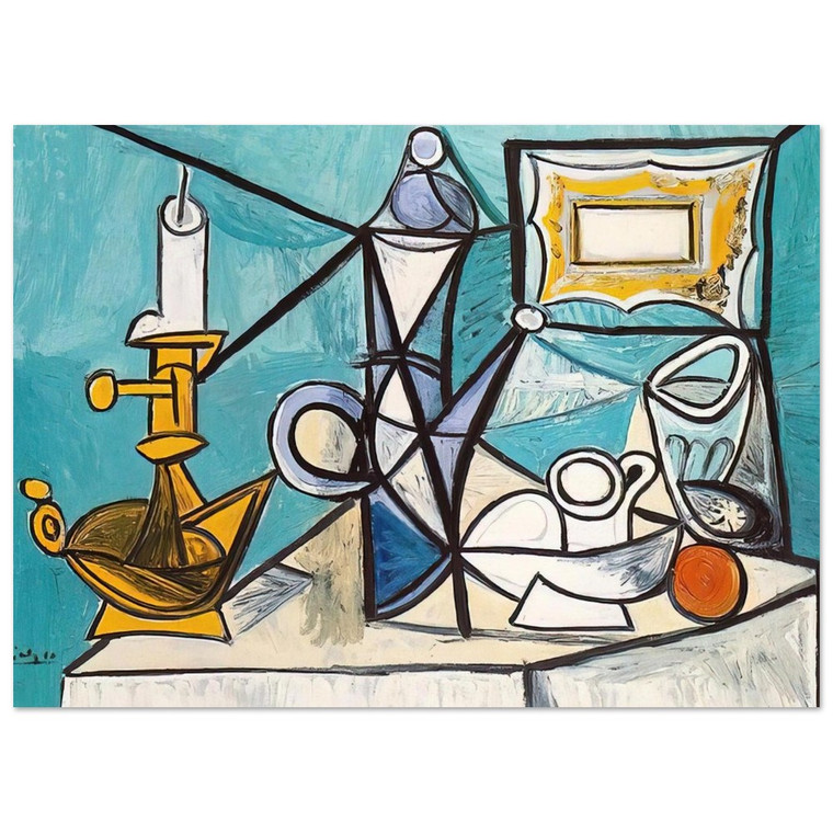 Pablo Picasso  Still life with lamp  1944 Fine Art Poster / Art Print