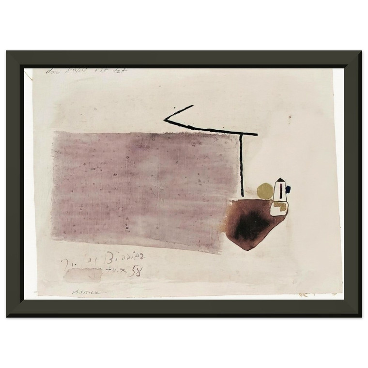 Julius Bissier  14X58  1958 Premium Metal Framed Art Print / Poster