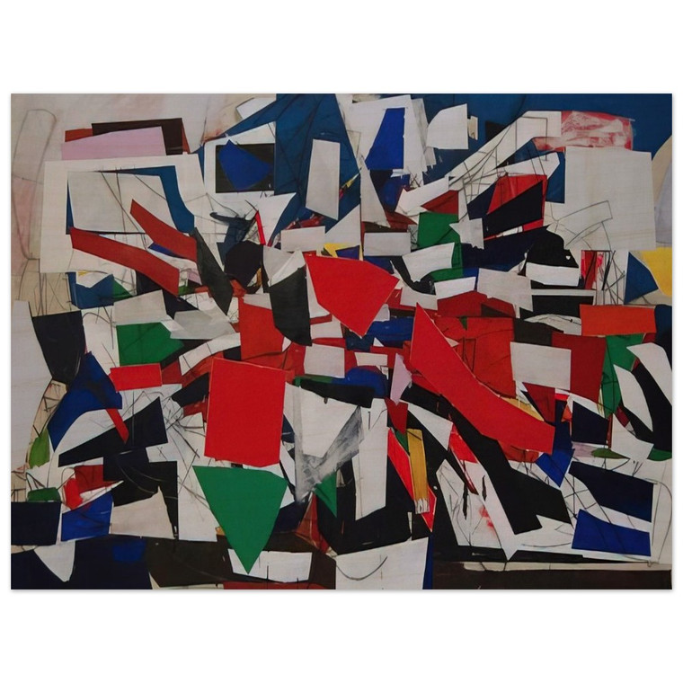 Robert Goodnough  Struggle  1967 Wood Print