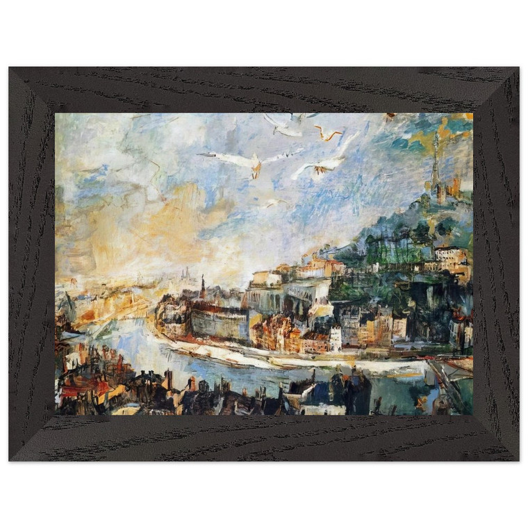 OSKAR KOKOSCHKA  NOTDETECTED235882 Premium Wooden Framed Art Print / Poster