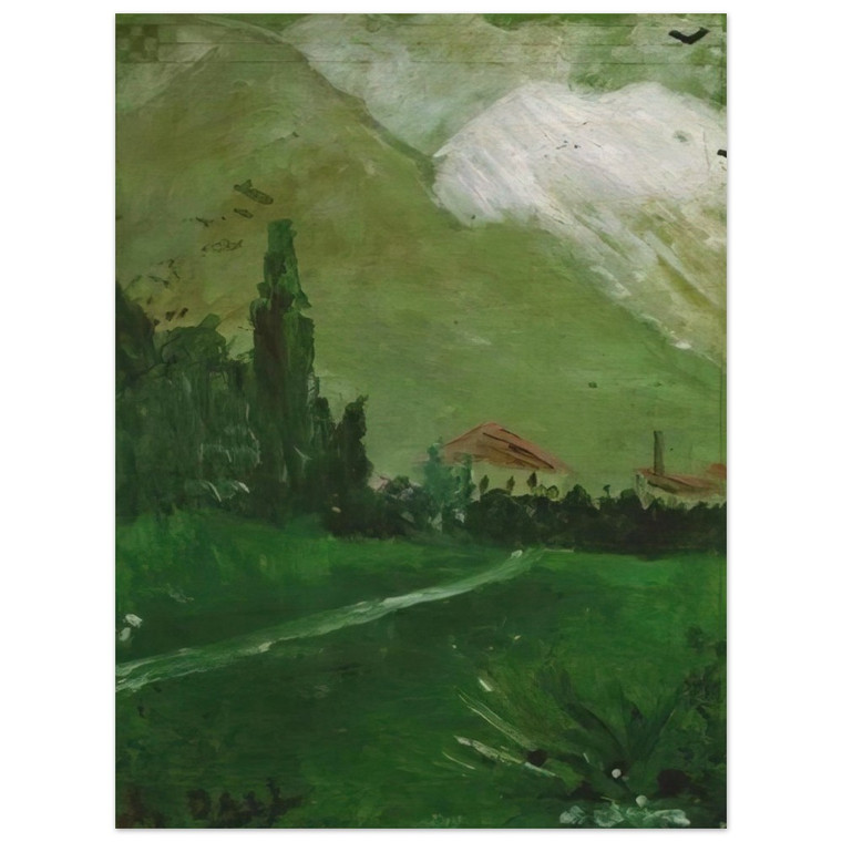 Salvador Dali  LANDSCAPE NEAR FIGUERAS Wood Print