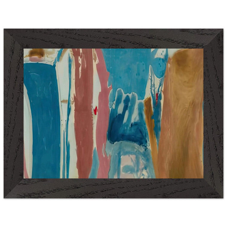 Helen Frankenthaler  Open Wall 1953 Premium Wooden Framed Art Print / Poster