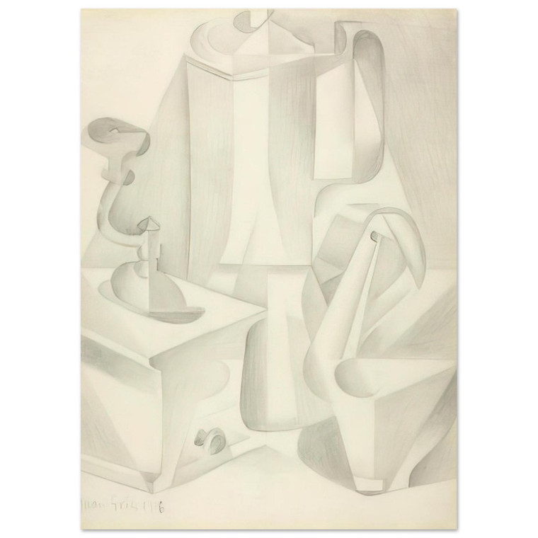 Juan Gris  STILL LIFE WITH COFFEE MILL 1916 Fine Art Poster / Art Print