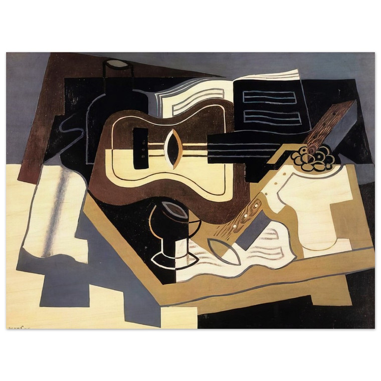 Juan Gris  GUITAR AND CLARINET 1920 Wood Print