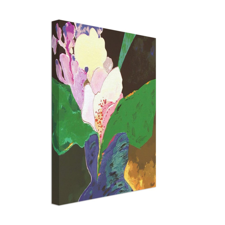 Aldemir Martins  Blue Vase With Flowers  2002 Canvas