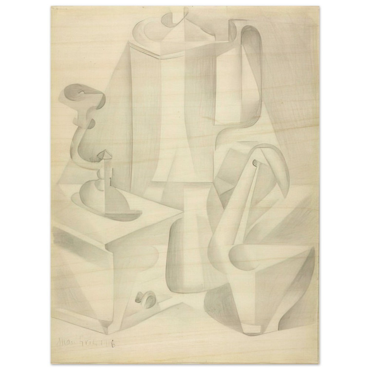 Juan Gris  STILL LIFE WITH COFFEE MILL 1916 Wood Print
