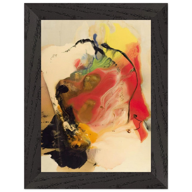 Paul Jenkins  Pompeys Head  1958 Premium Wooden Framed Art Print / Poster