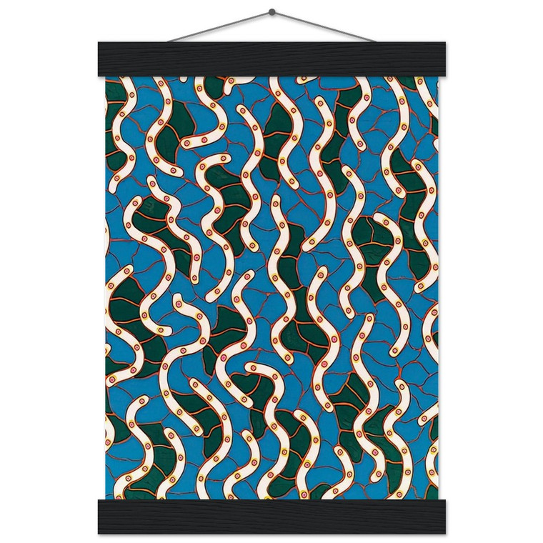 Yayoi Kusama WAVES ON THE HUDSON RIVER 1988 Museum Quality Matte Poster Hanger