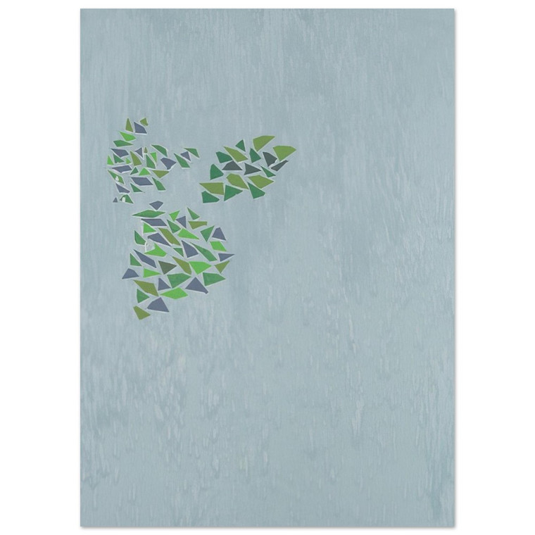 Robert Goodnough Colors on Blue Fine Art Poster / Art Print