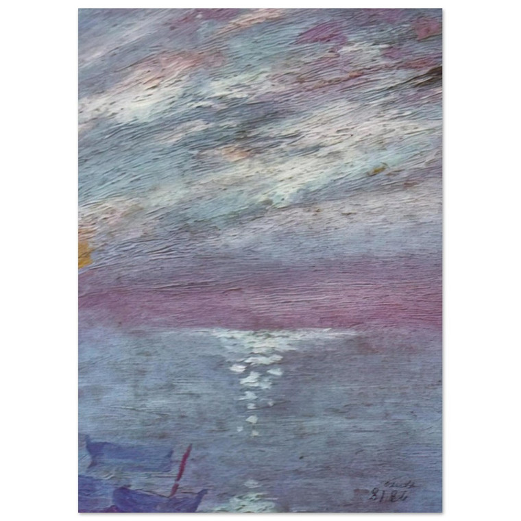 Salvador Dali  MOONLIGHT OVER THE BAY AT CADAQUES Fine Art Poster / Art Print