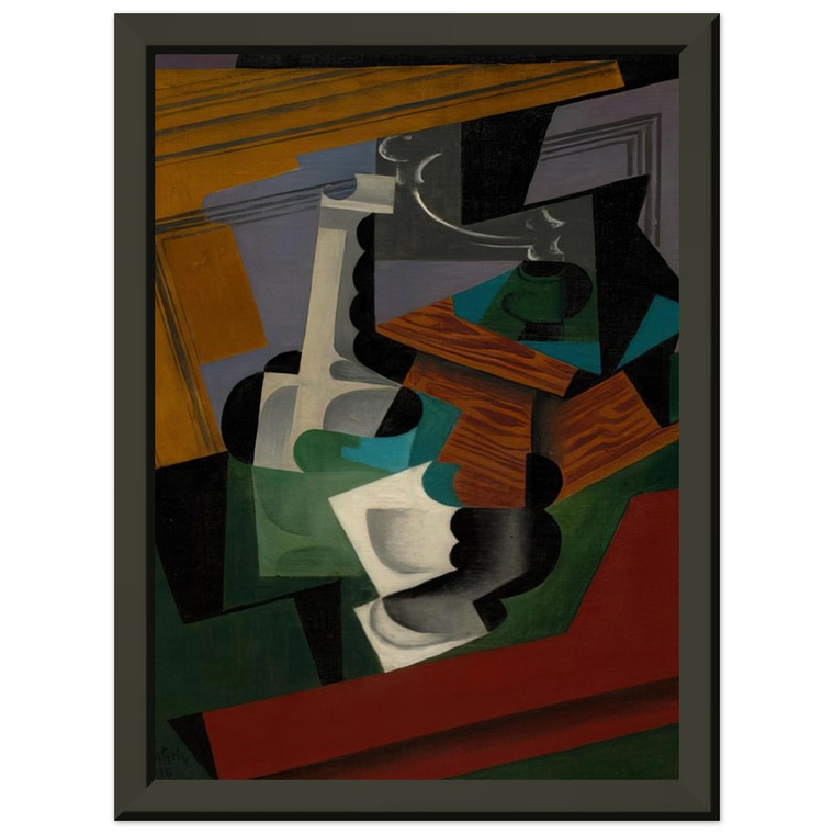 Juan Gris  THE COFFEE MILL 1916 Premium Metal Framed Art Print / Poster