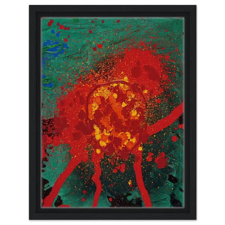 John Hoyland  Blood Feud  28807  2007 Framed Canvas