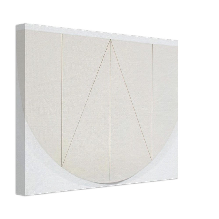 Robert Mangold  1 2 MANILLA CURVED AREA 1967 Canvas