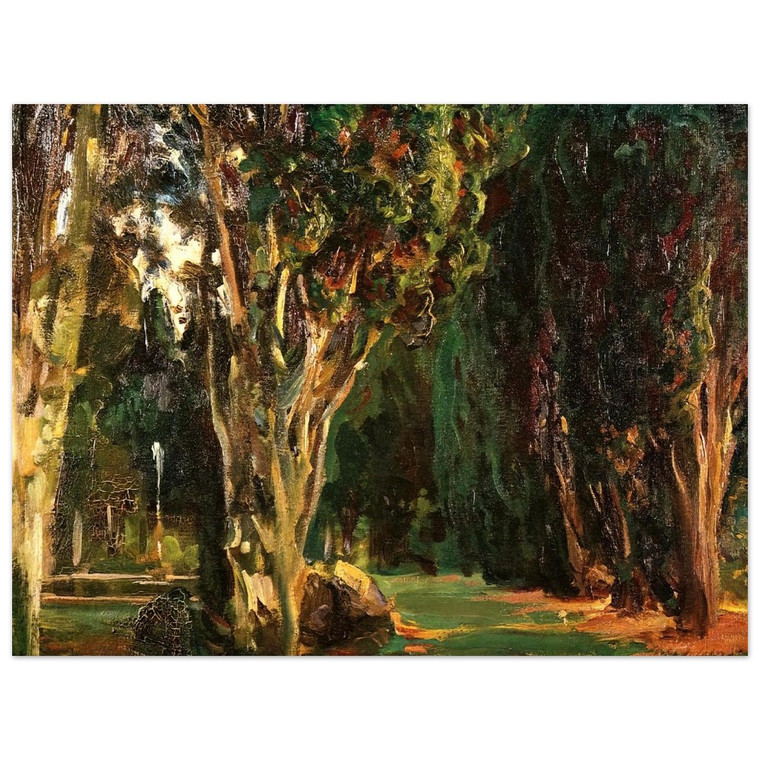 John Singer Sargent  Falconieri Gardens Frascati Aluminum Print