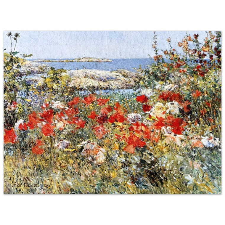 Childe Hassam  Celia Thaxters Garden Isles of Shoals Maine Aluminum Print