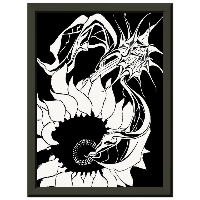 MC Escher  SUNFLOWERS N2 Premium Metal Framed Art Print / Poster