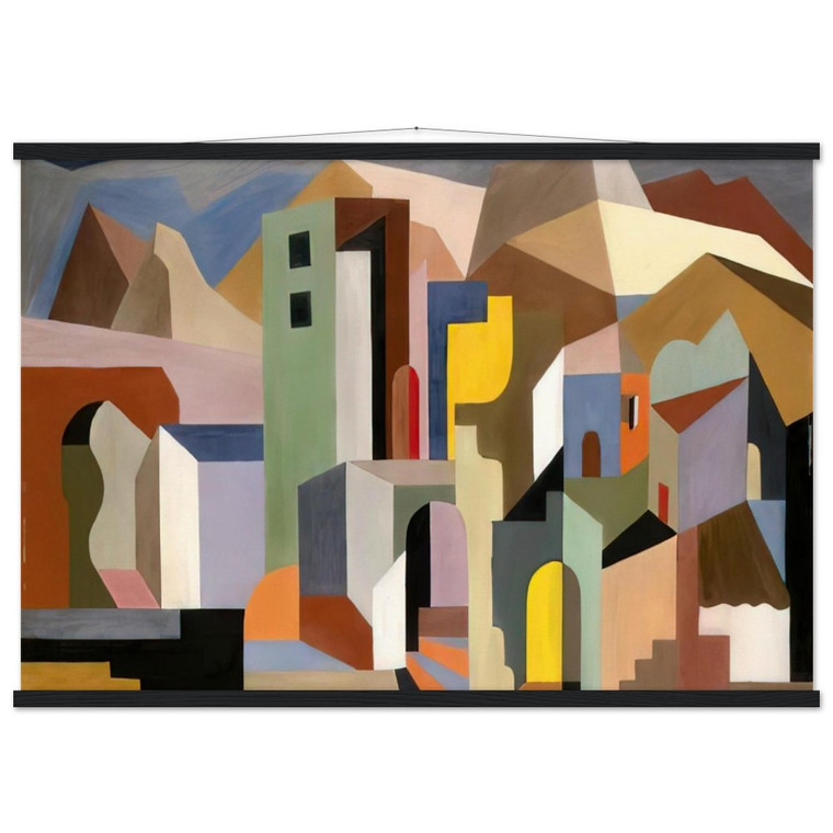 Prampolini Arch Landscape 1921 Museum-Quality Matte Paper Poster with Hanger