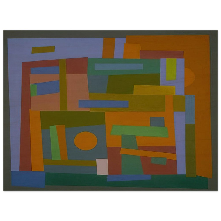 Ad Reinhardt  Number 30  1938 Wood Print