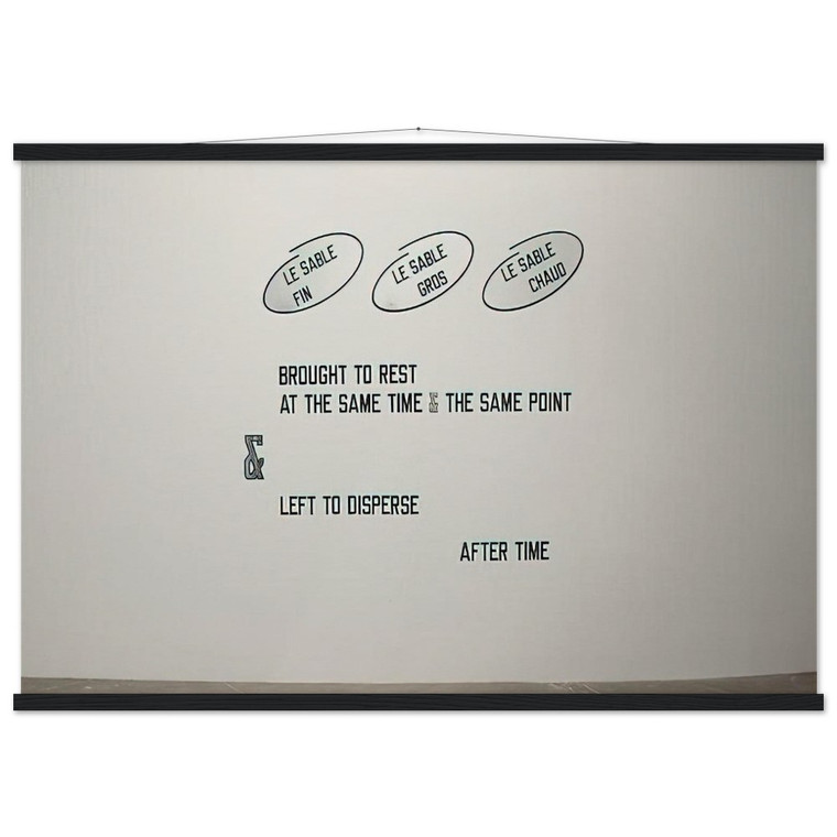 Lawrence Weiner Le sable fin 2008 Matte Poster with Hanger