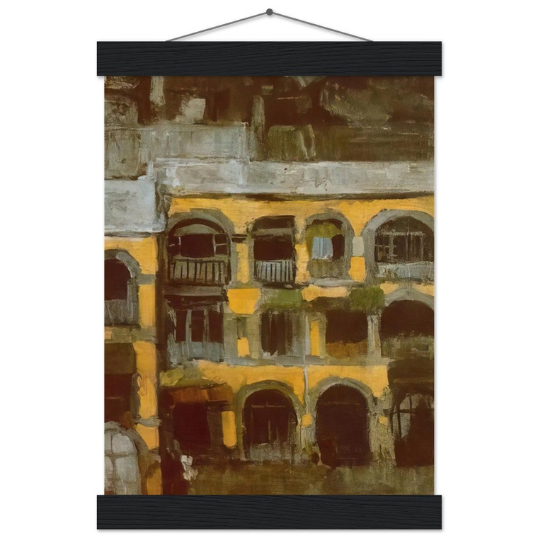 Pablo Picasso  A blue house Museum-Quality Matte Paper Poster with Hanger