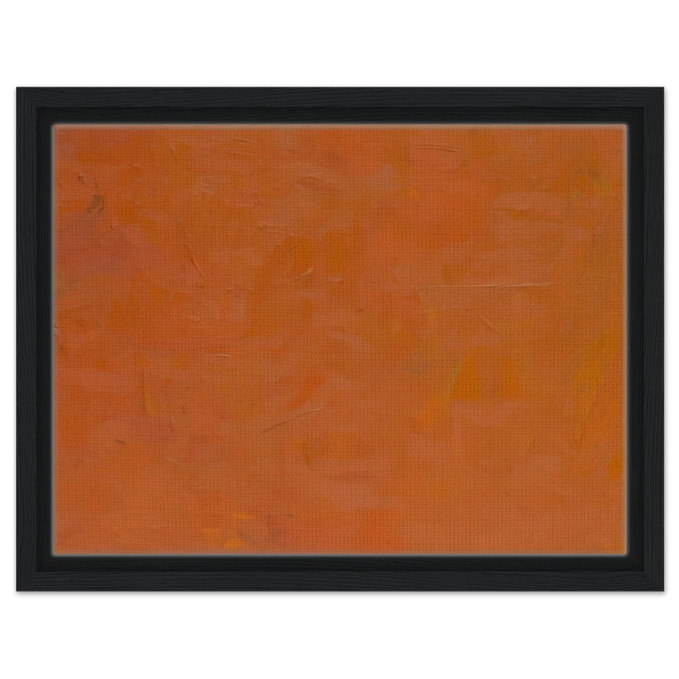Robert Ryman  Untitled Orange Painting Framed Canvas