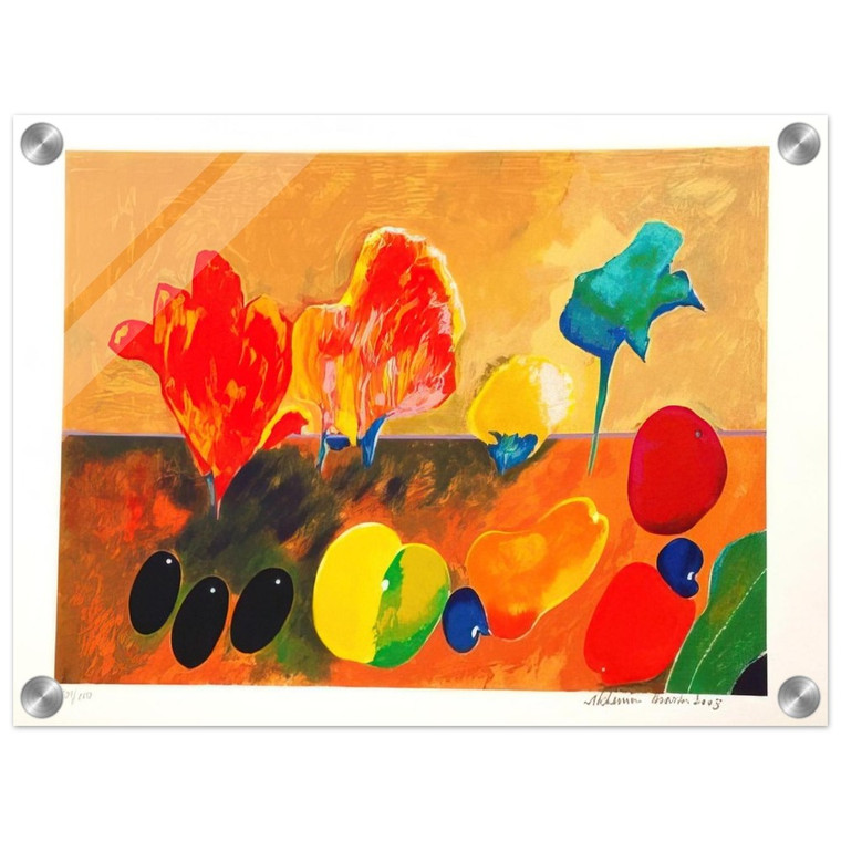 Aldemir Martins  Flores e Frutas  2003 Acrylic Print