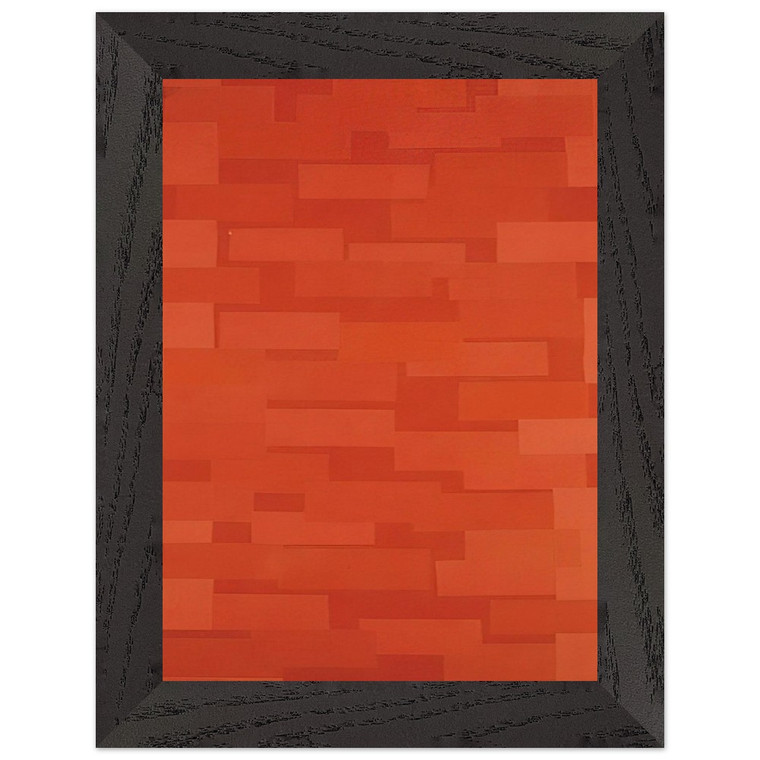 Ad Reinhardt  Number 5 Red Wall  1952 Premium Wooden Framed Art Print / Poster