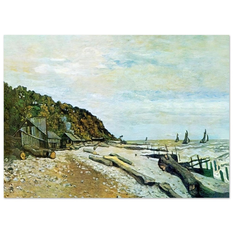 claude monet  Boatyard near Honfleur Fine Art Poster / Art Print