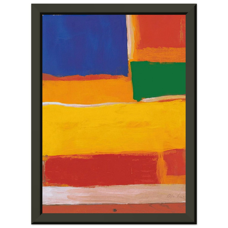 Esteban Vicente  UNTITLED 1986 N2 Premium Metal Framed Art Print / Poster