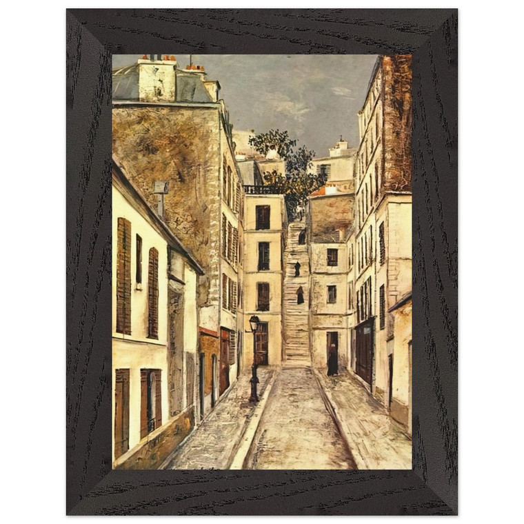 Maurice Utrillo: The Passage The Dead End Premium Wood Framed Art Print
