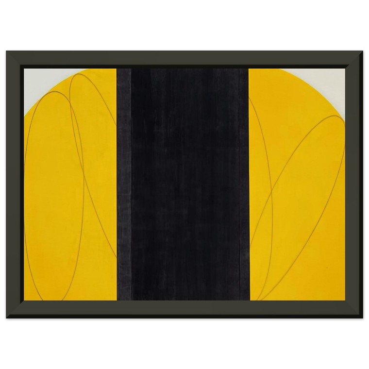 Robert Mangold ELLOW BLACK ZONE PAINTING IV 1996 Metal Framed Print