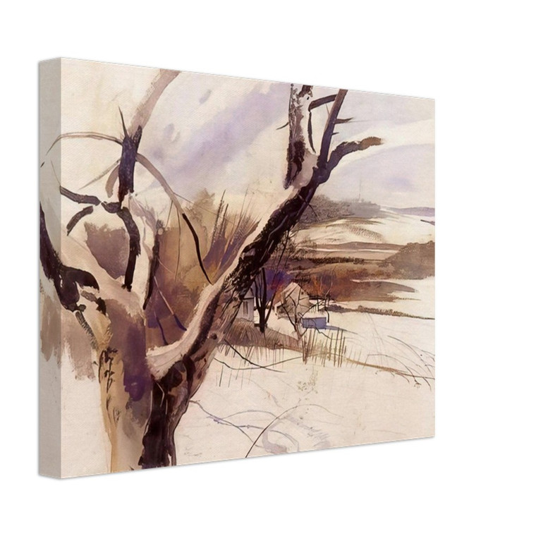Andrew Wyeth  WINTER FARM SCENE Canvas